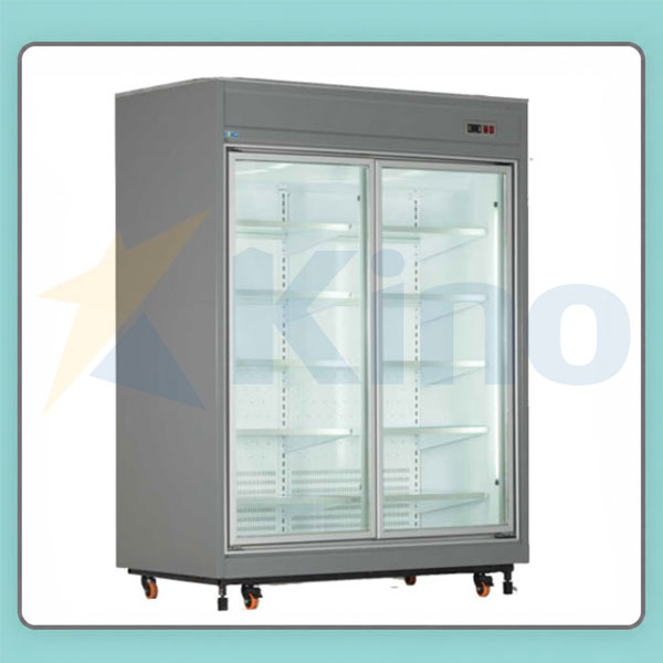 یخچال فروشگاهی کینو  ویترینی دودرب مدل RV21SW